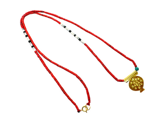 Beaded Pomegranate Necklace