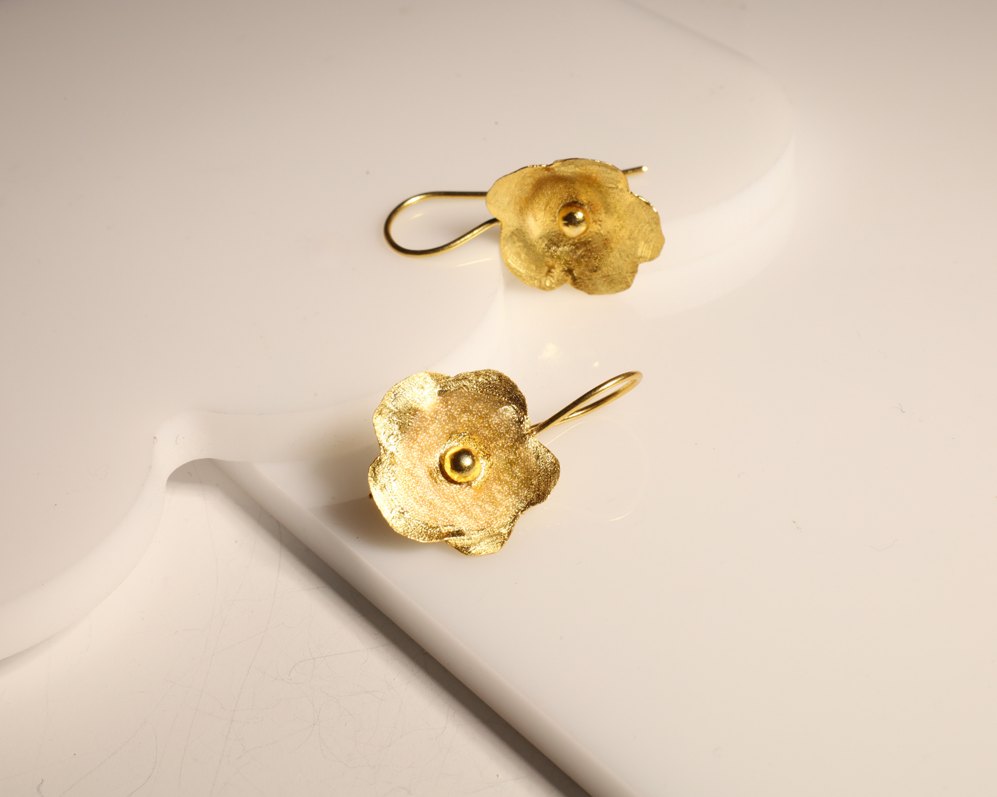 Poppy Flower Earrings Earrings Hattus Jewelry