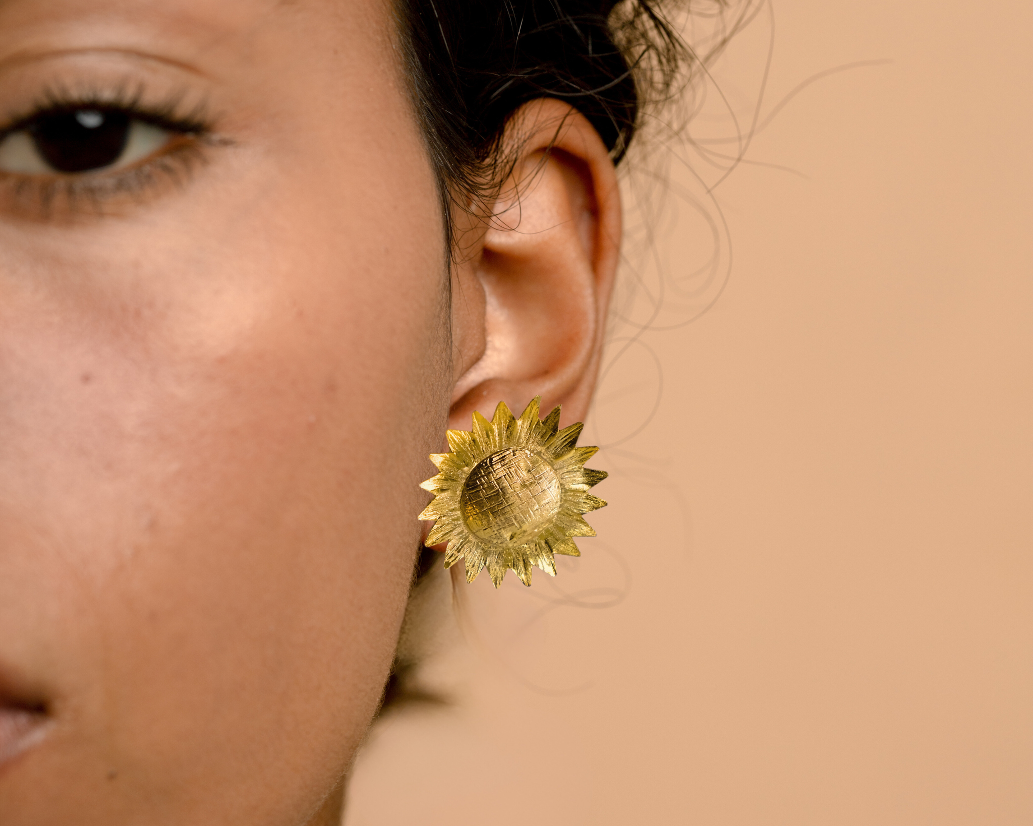 Sunflower Earrings Hattus Jewelry