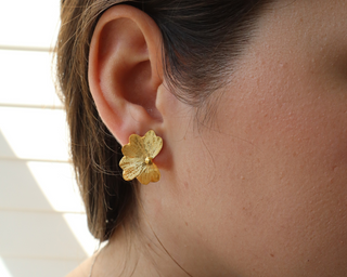 Orchid Flower Earrings