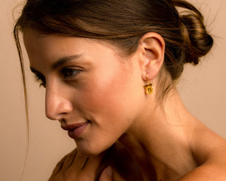 Sun Cross Earrings Earrings Hattus Jewelry 