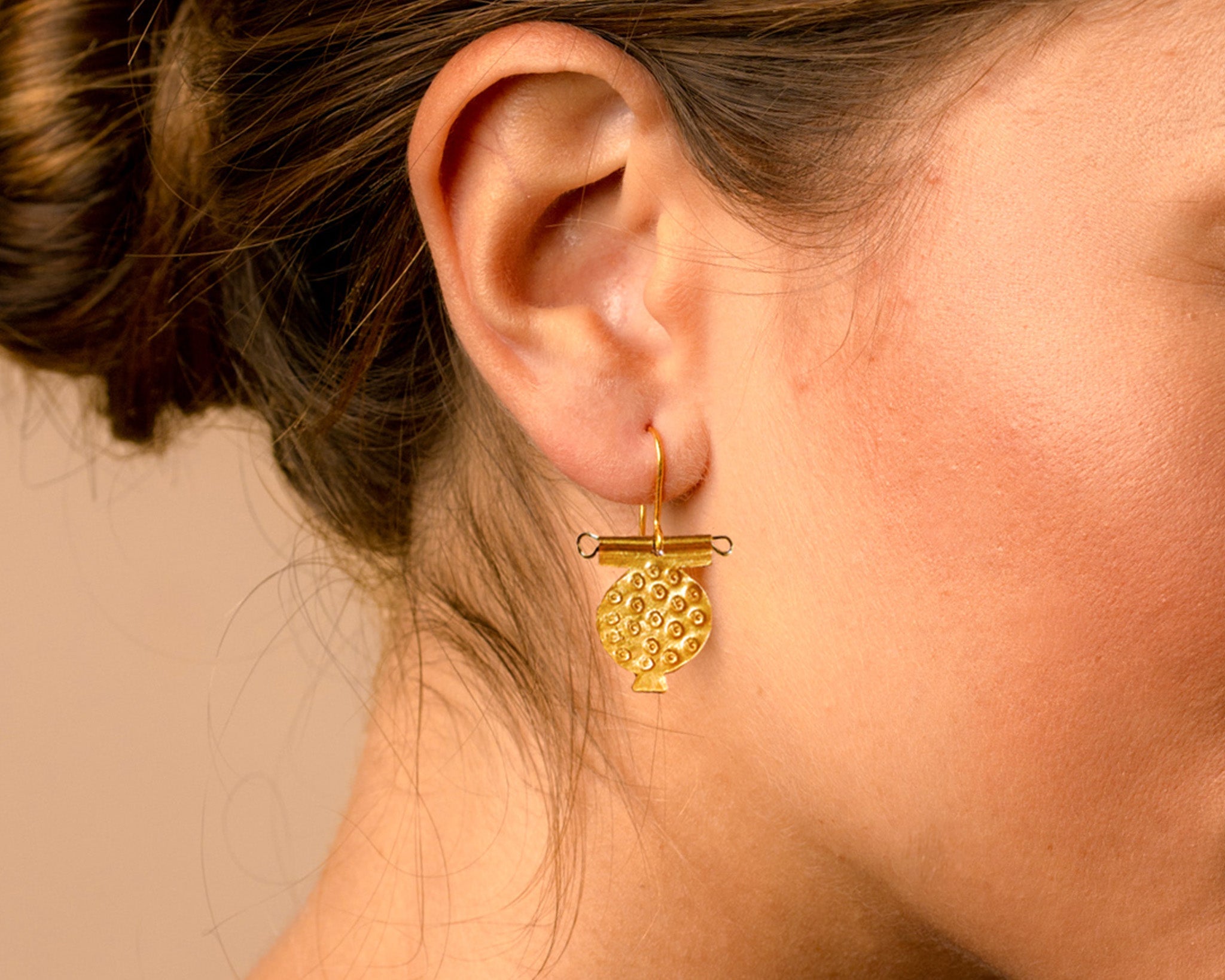 Pomegranate Earrings Small Earrings Hattus Jewelry 