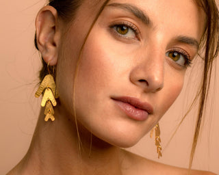 Pinnate Earrings Earrings Hattus Jewelry 