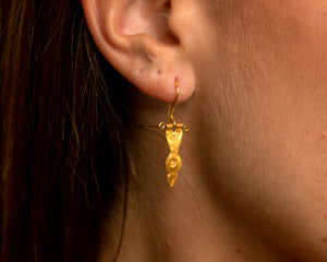 Hittite Spearhead Earrings Earrings Hattus Jewelry 