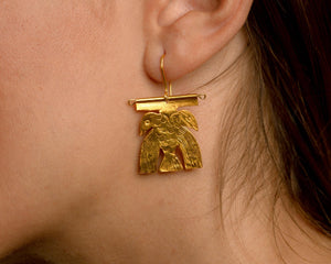 Double-Headed Eagle Earrings Earrings Hattus Jewelry 