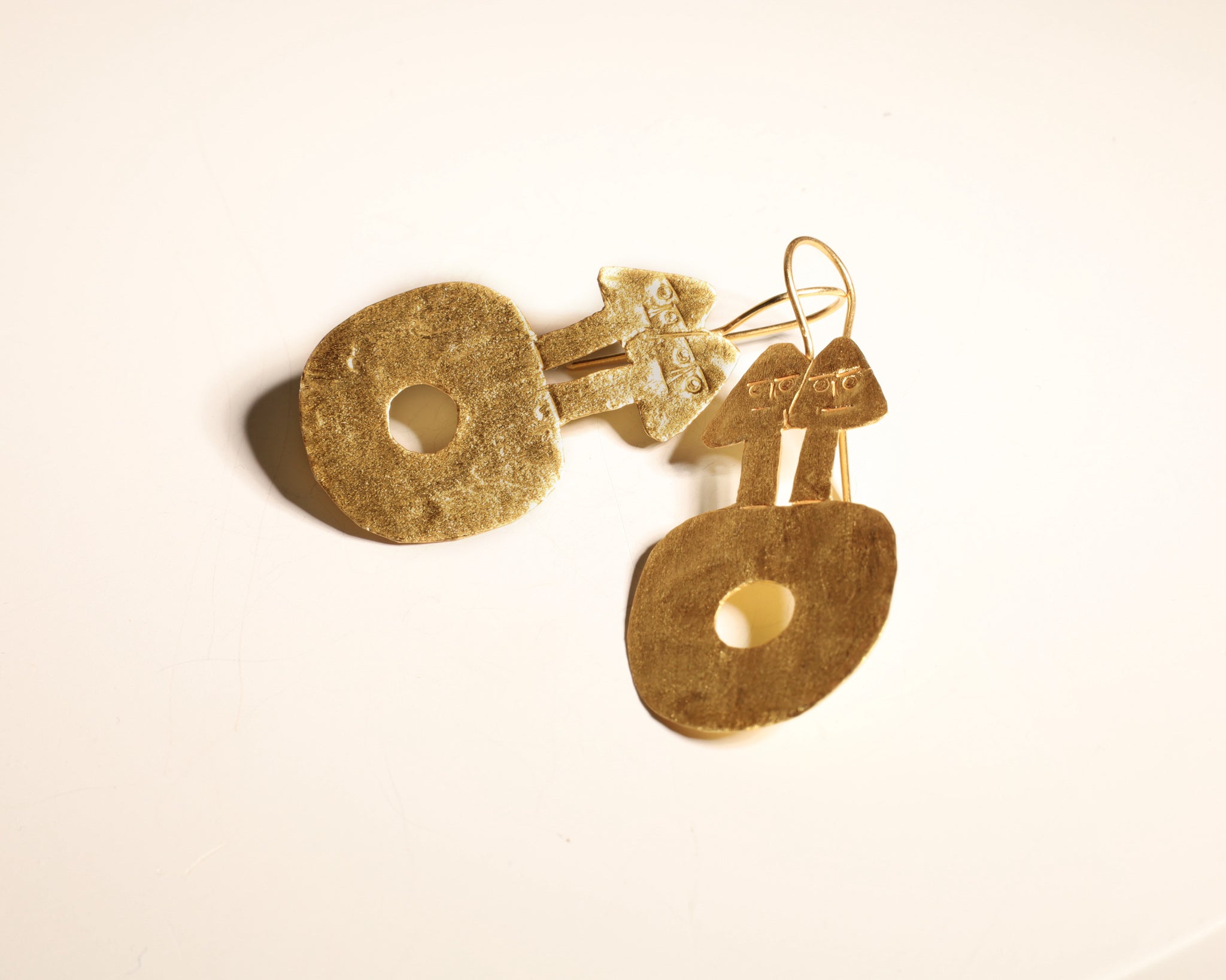 Two-Headed Idol Earrings Earrings Hattus Jewelry 