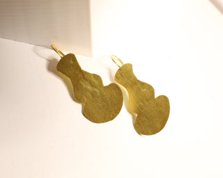 Golden Violin Earrings Earrings Hattus Jewelry 