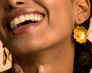 Gabriela Flower Earrings Earrings Hattus Jewelry 