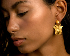 Imperial Tulip Earrings Earrings Hattus Jewelry 